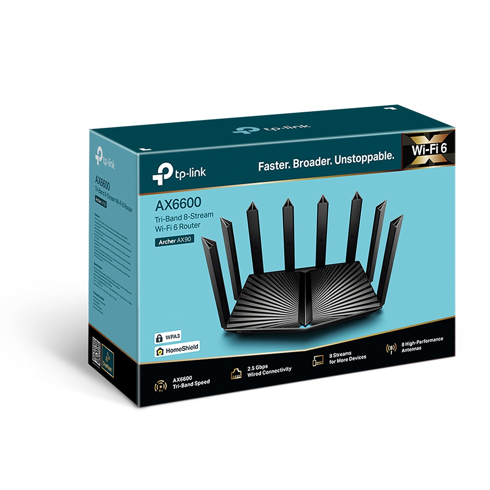 TP-Link AX6600 Tri-Band Gigabit Wi-Fi 6 Router