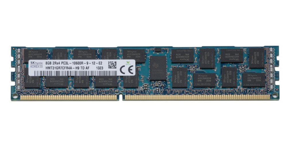 Hynix 8GB DDR3 Registered ECC PC3-10600 1333Mhz 2Rx4 Memory