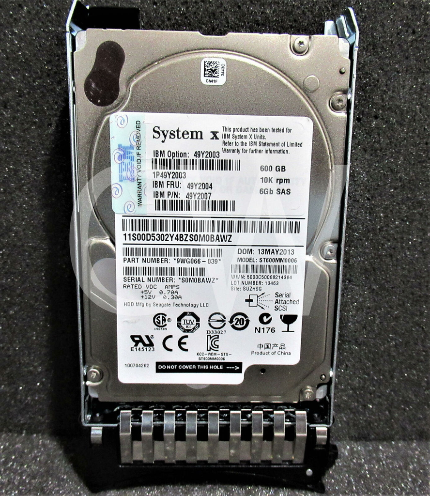 IBM 600GB 10K RPM SAS 2.5" HDD