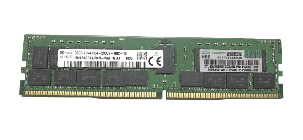 SK Hynix 1x 64GB DDR4-2933 RDIMM PC4-23466U-R Dual Rank x4 Module