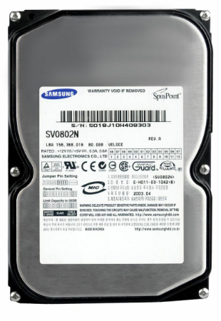 Samsung Spinpoint V80 80GB,Internal,5400 RPM,3.5" HDD