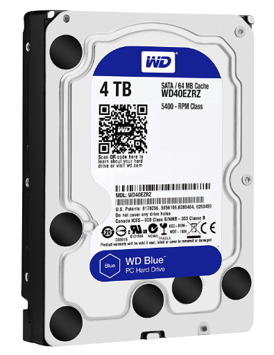 Western Digital 4 TB 5400rpm, 64mb, Sata III (Blue)