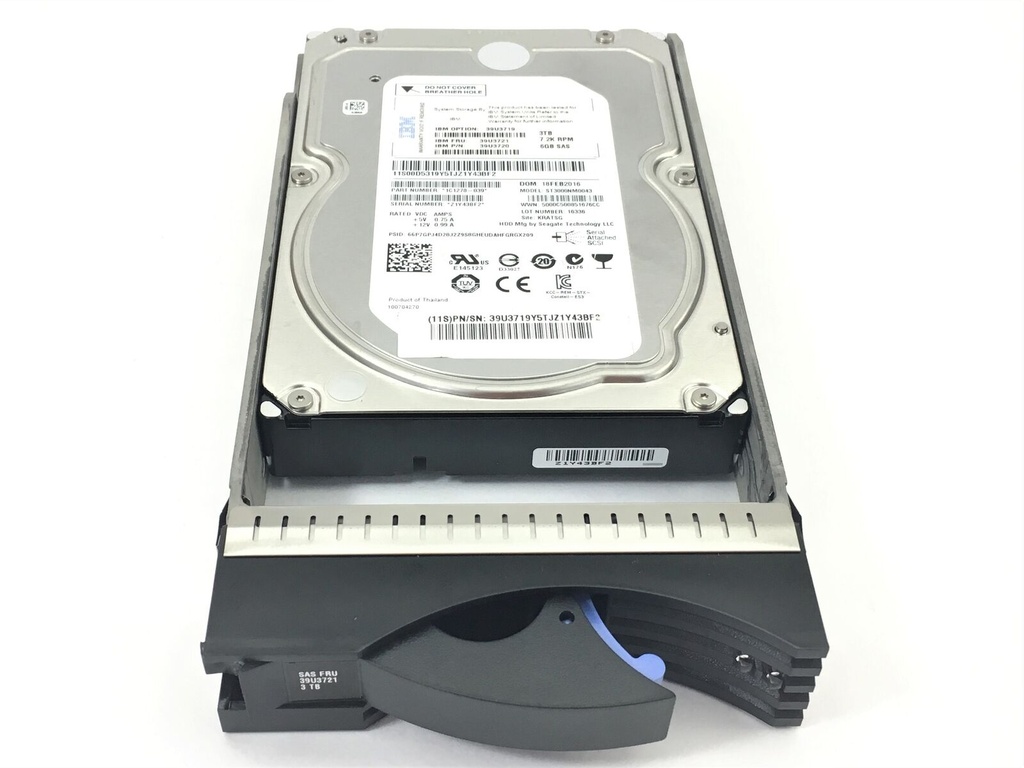 (Refurbished) IBM 3TB 7.2K 6Gb/s SAS 3.5" Hard Drive