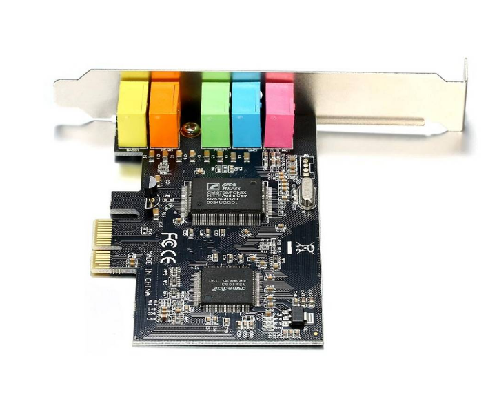 PCI-E EXPRESS AUDIO SOUND CARD 5.1 CMI8738 CHIPSET PCIE AUDIO CARD LOW PROFILE BRACKET