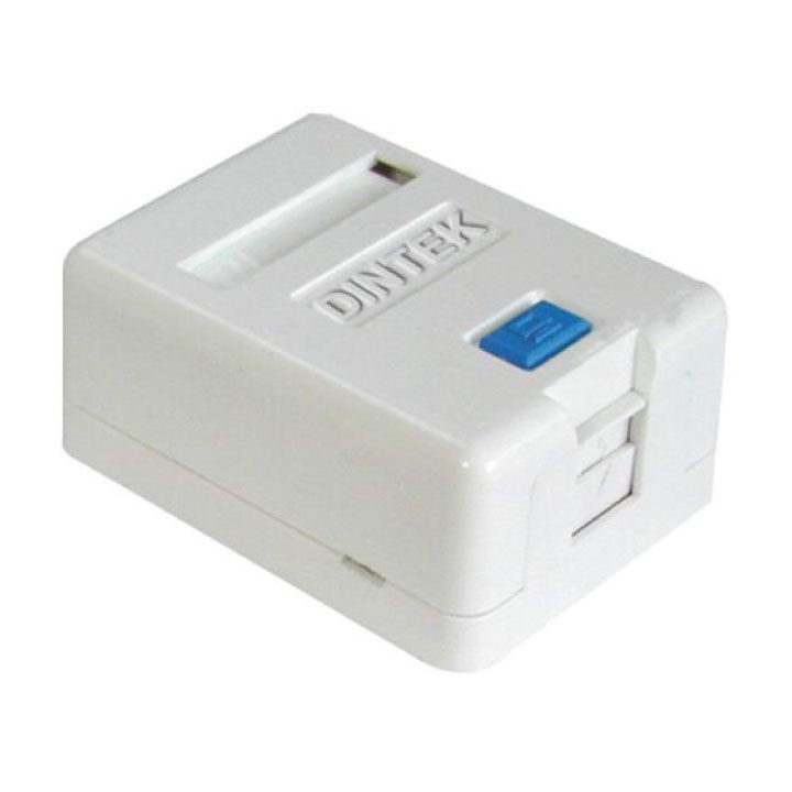 DINTEK 1 Port Surface Mount Box with Spring Shutter