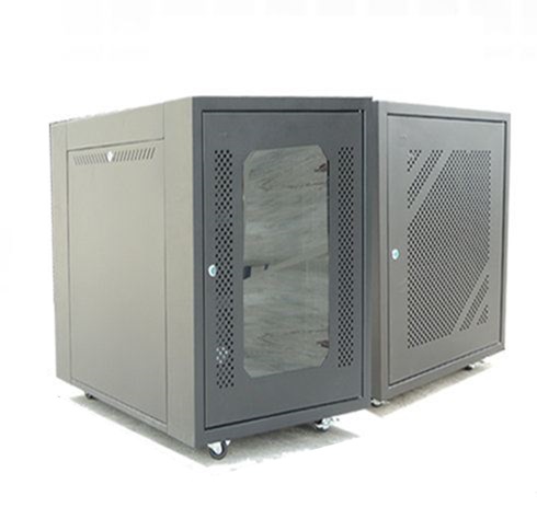 GrowV 19' Floor Stand Server Rack 18U (Tempered Glass Door)