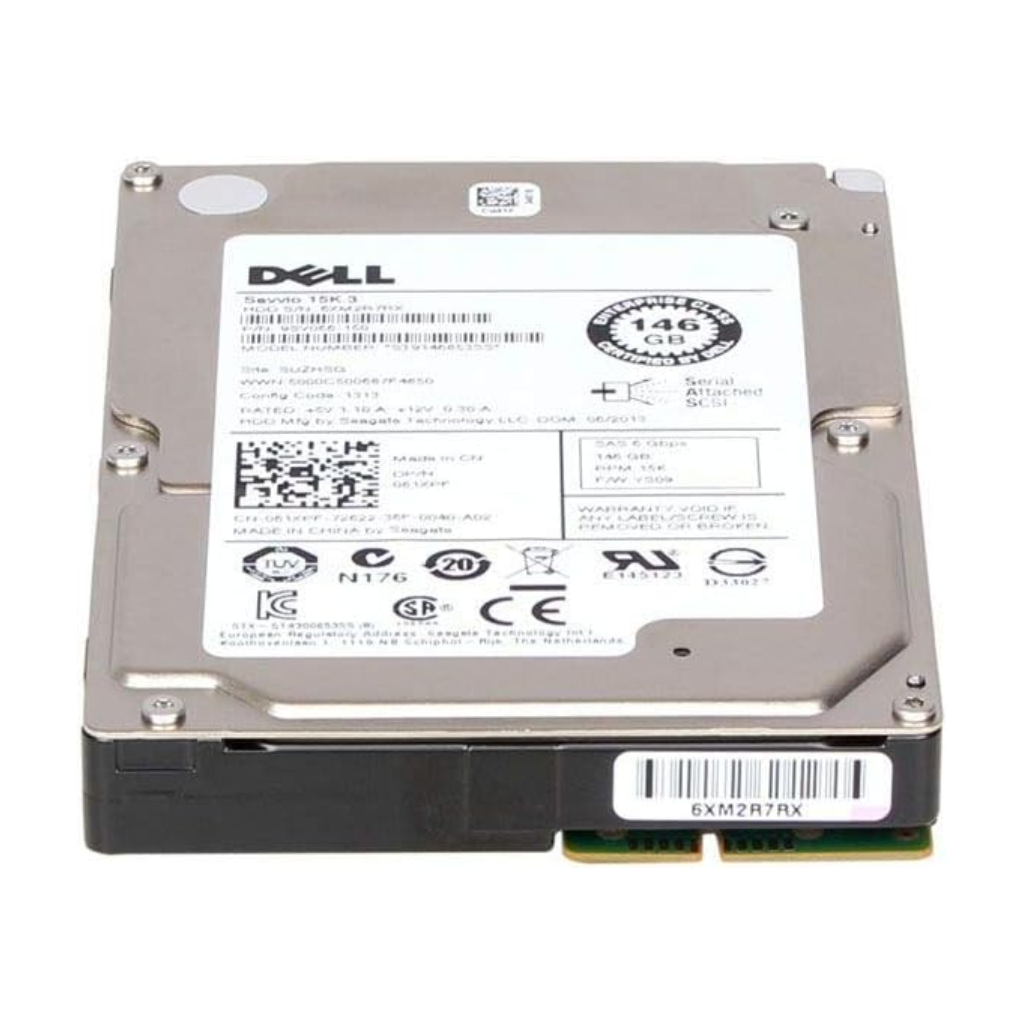 Dell 146GB 15000RPM SAS 6Gbps Hot Swap 32MB Cache 2.5-inch Internal Hard Drive