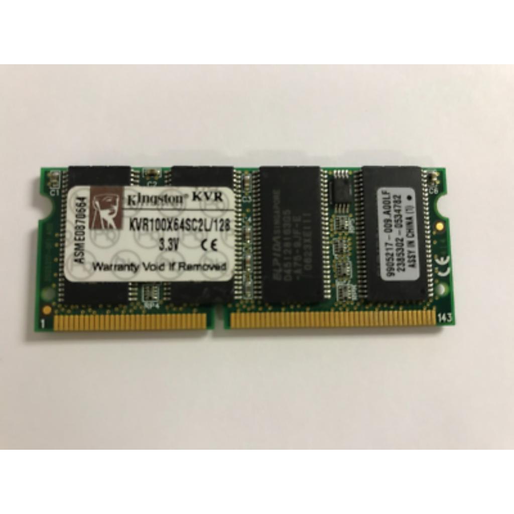 Kingston 128MB 100MHz Non-ECC CL2 SODIMM Notebook Memory