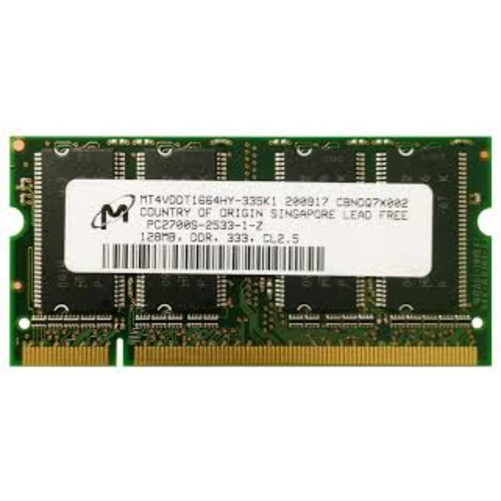 Micron 256MB DDR-266MHz PC2100 non-ECC Unbuffered CL2.5 200-Pin SDRAM SODIMM Memory Module