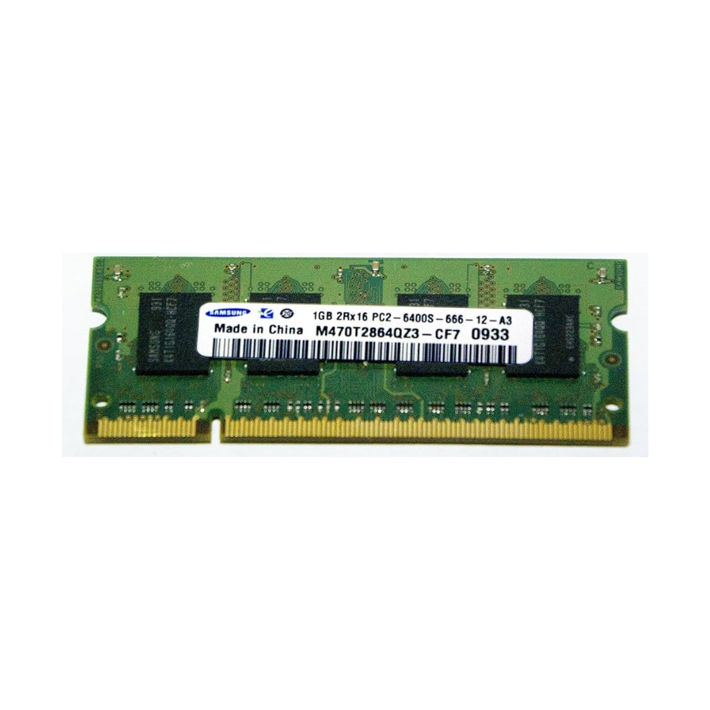Samsung 1GB 2Rx16 DDR2 PC2-6400s 800MHz 200pin SODIMM Notebook Memory