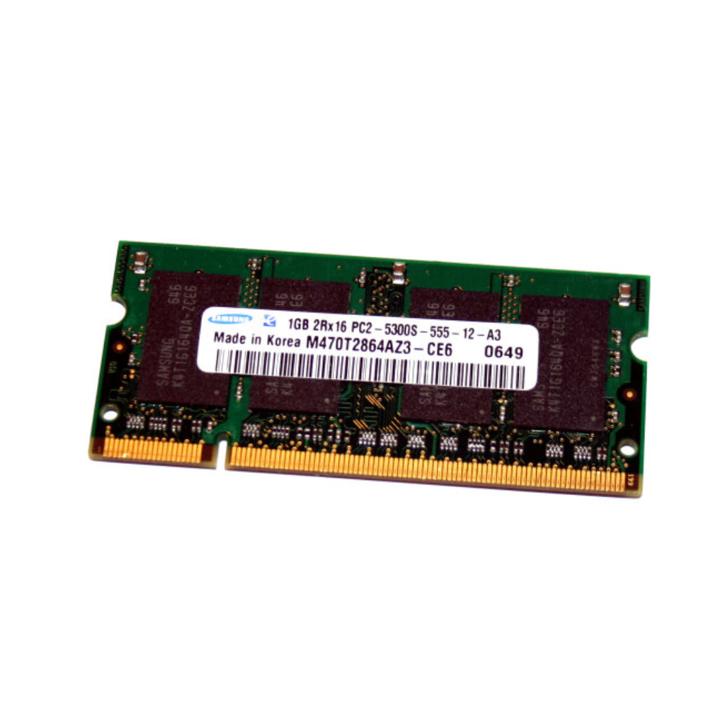 Samsung 1GB 2Rx16 PC2-5300S DDR2 SODIMM Laptop Memory
