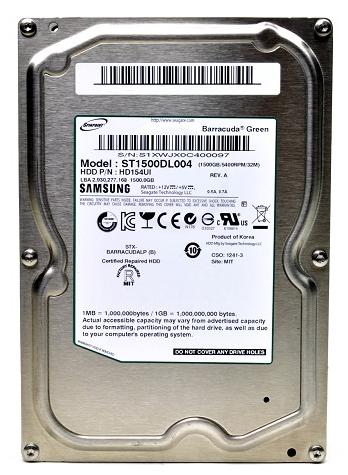 Samsung 1.5TB SATA 3.0Gbps 5400RPM 3.5'' HDD