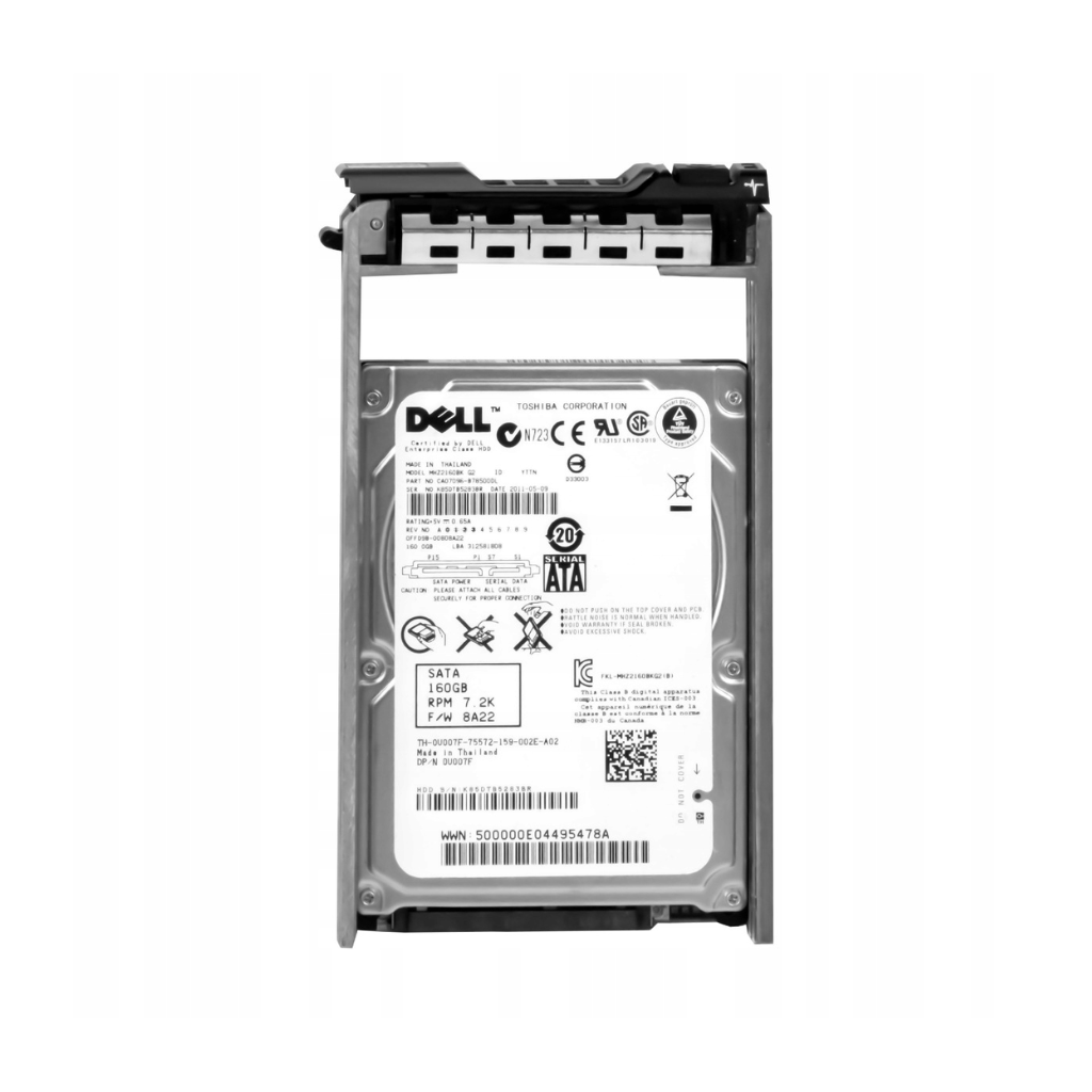 Dell 160GB 7.2K 3G 16MB 2.5in SATA Hard Drive