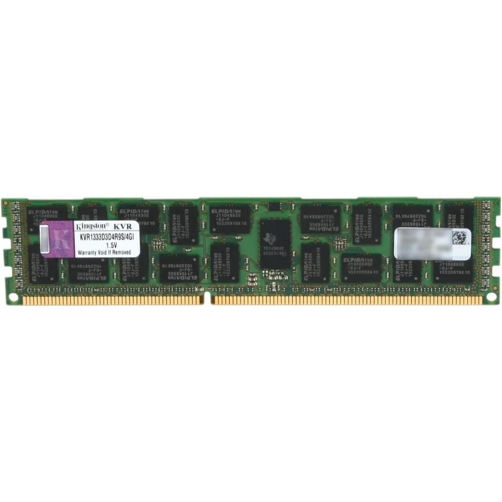 Kingston KVR1333D3D4R9S/4G - DDR3 1333MHz PC3-10600 ECC Registered RDIMM 2rx4 1.5v - Single Server Memory Ram Stick