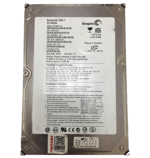 (Refurbished) Seagate 80GB 7.2K IDE 3.5" HDD