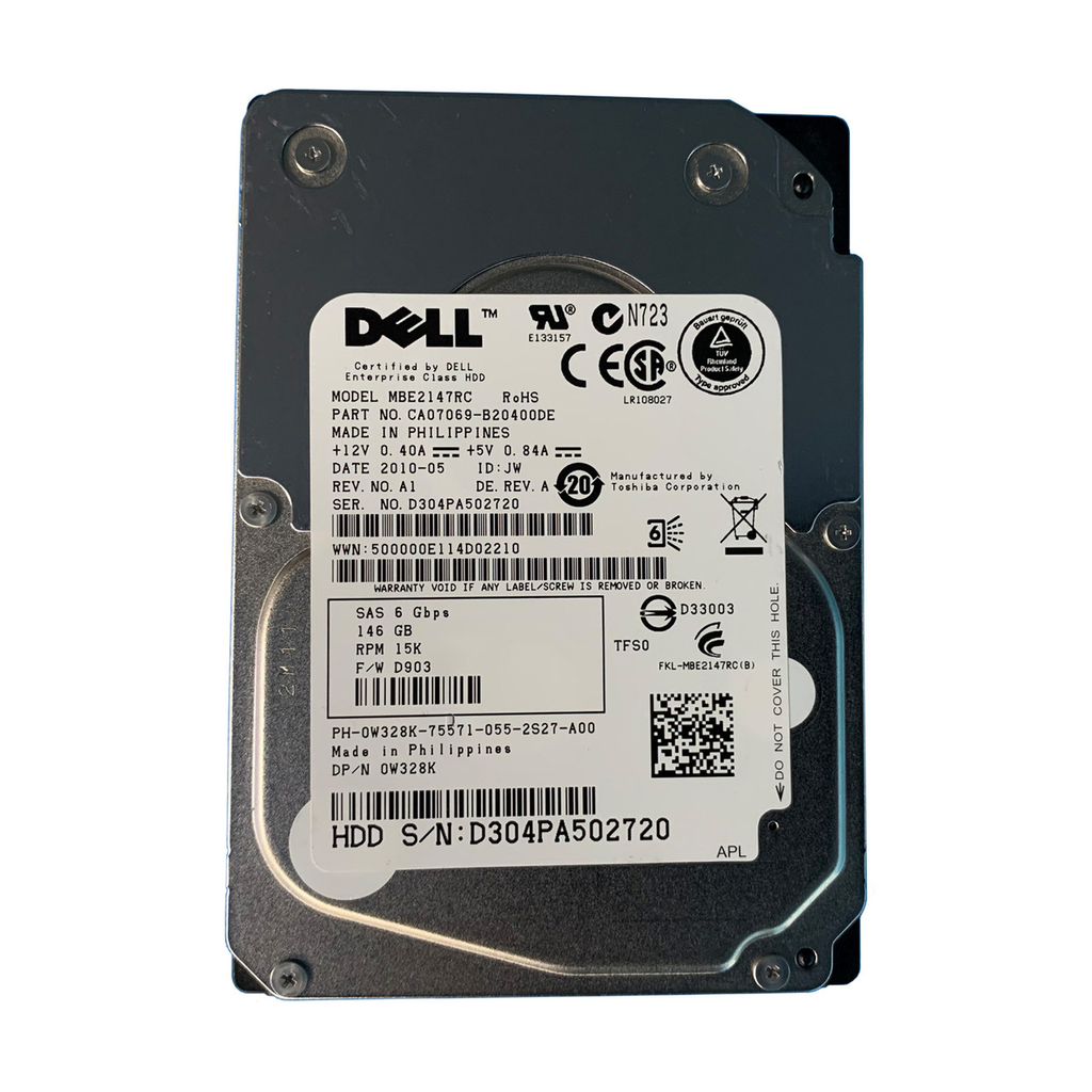 DELL 146GB 15K 2.5 SAS HARD DRIVE