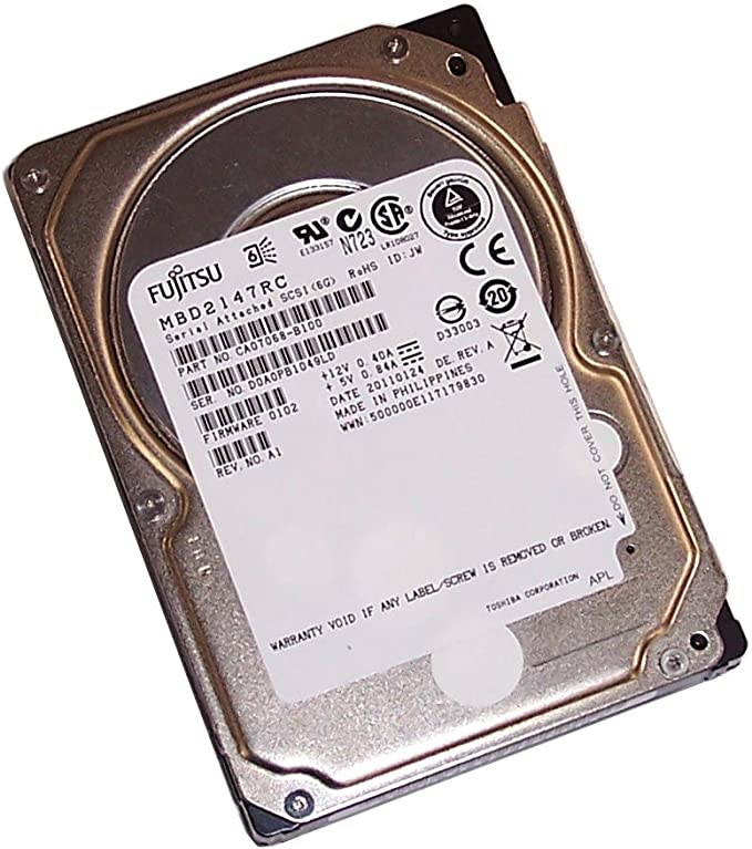 Fujitsu 146GB 10000 RPM 16MB Cache SAS 6Gb/s 2.5" Enterprise Hard Drive Bare Drive